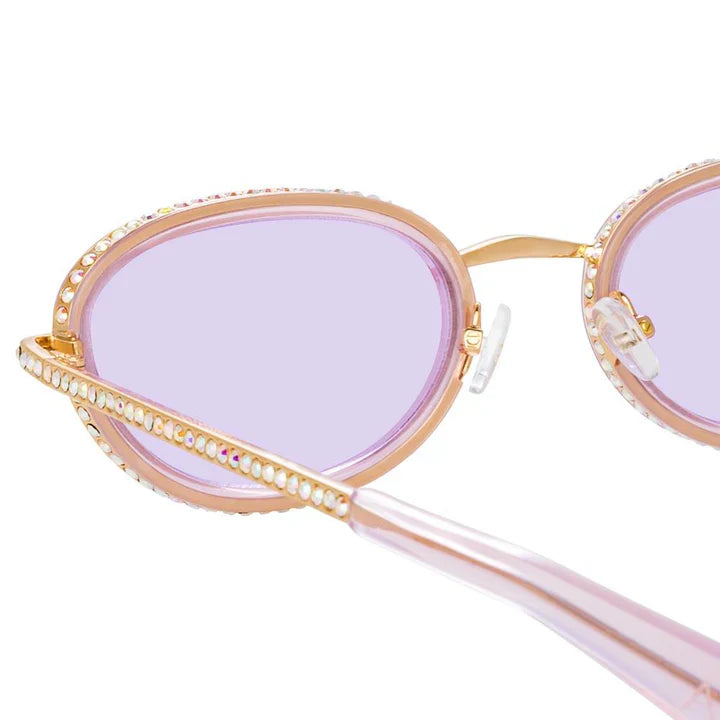 Area Nyc x Linda Farrow Gem-set Sunglasses AREA1C3SUN