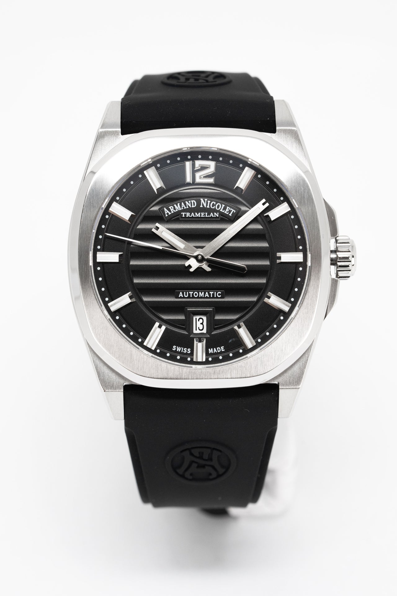 Armand Nicolet Men's Watch J09-3 Black Rubber A660AAA-NR-GG4710N