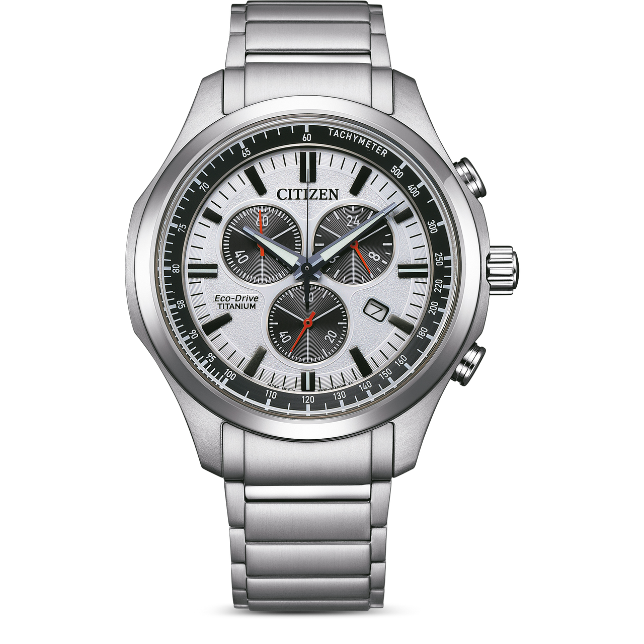 Citizen Eco-Drive Chronograph Silver Men's Watch AT2530-85A