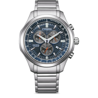 Thumbnail for Citizen Eco-Drive Chronograph Blue Men's Watch AT2530-85L
