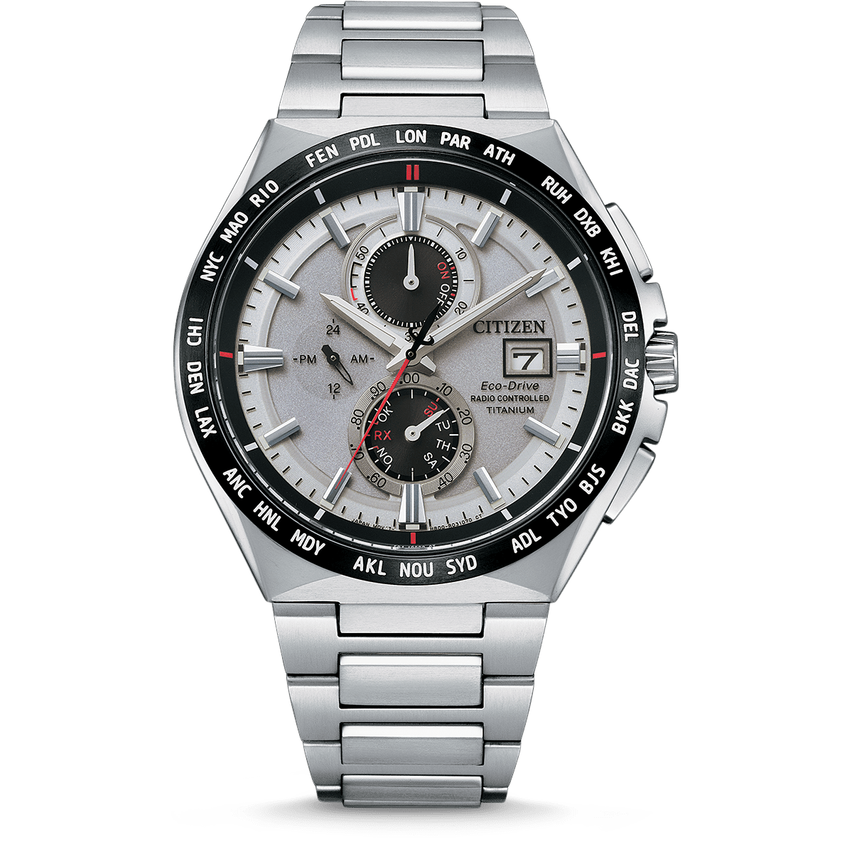 Citizen Eco Drive Radio Controlled Titanium Men s Watch AT8234 85A