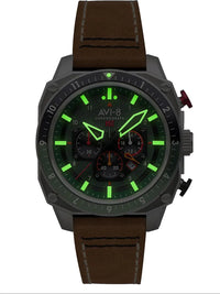Thumbnail for AVI-8 Hawker Hunter Men's Green Watch AV-4100-01