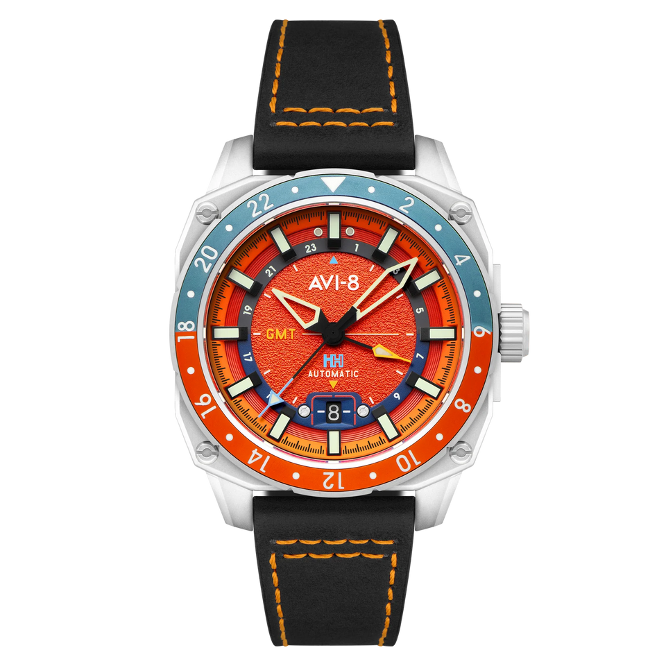 AVI-8 Atlas GMT Automatic Orange Watch | Watches & Crystals