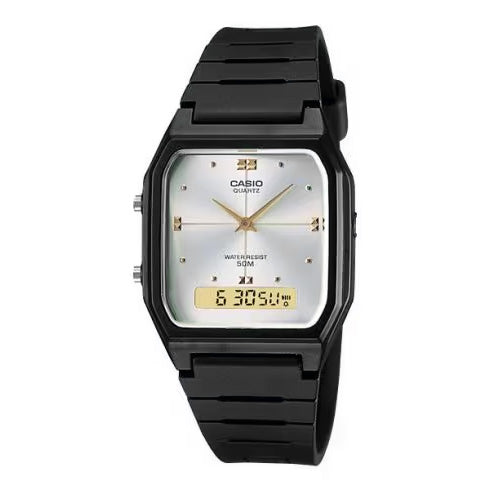 Casio Unisex Watch 31mm Core Combination Silver Black