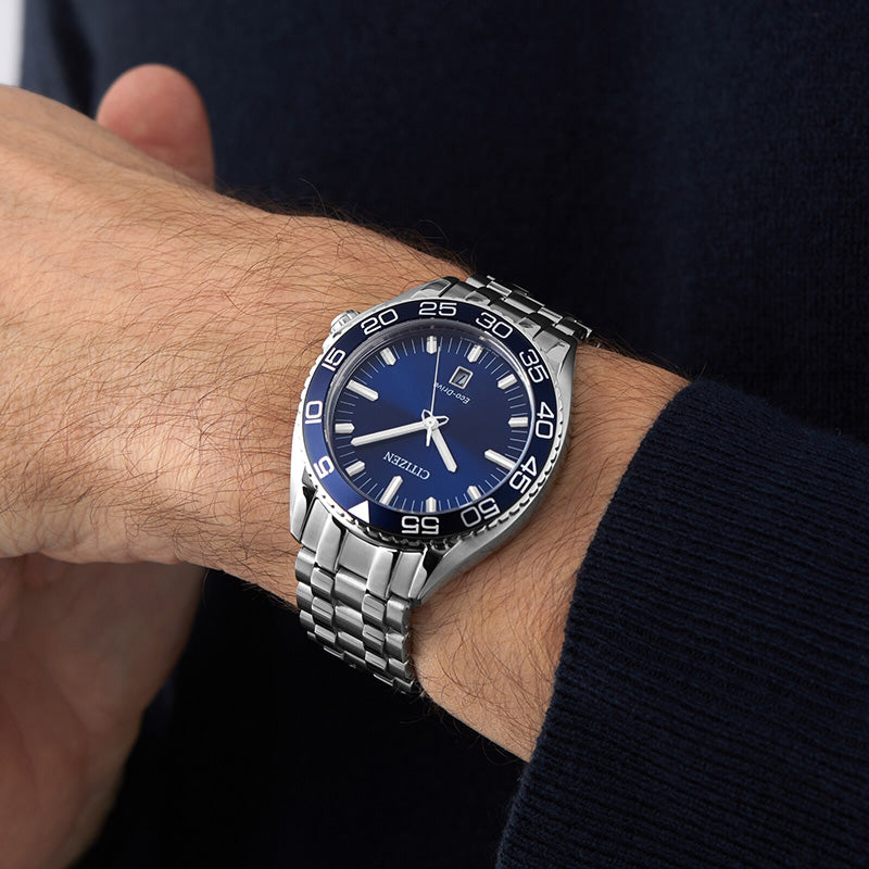 Citizen Carson Eco-Drive Men's Watch 42mm Blue Dial