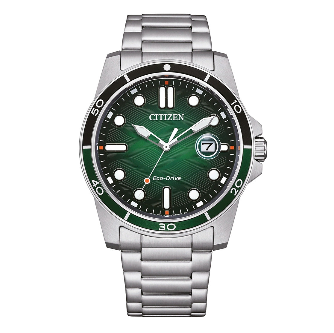 Citizen Men's 41.5mm Eco-Drive Watch Green Dial