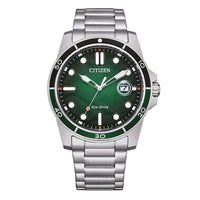 Thumbnail for Citizen Men's 41.5mm Eco-Drive Watch Green Dial