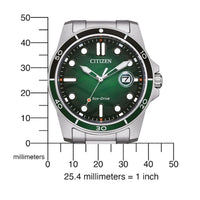 Thumbnail for Citizen Men's 41.5mm Eco-Drive Watch Green Dial