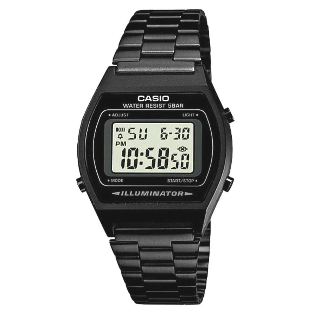 Casio Vintage 39mm Black Unisex Digital Watch B640WB-1ADF