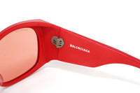 Thumbnail for Balenciaga Unisex Sunglasses Warpaound Red BB0001S-001 59