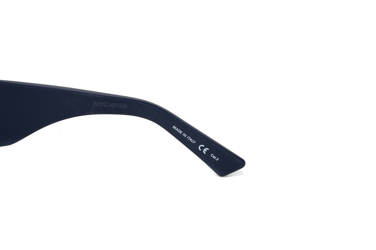 Balenciaga Unisex Sunglasses Oversized Rectangle Blue BB0002S-004 63