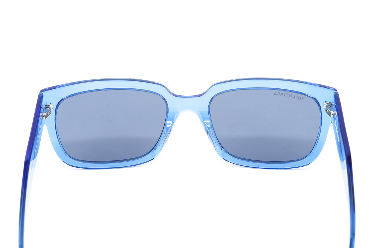 Balenciaga Unisex Sunglasses Rectangular Blue BB0049S-006 55