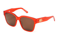 Thumbnail for Balenciaga Women's Sunglasses Oversized Square Red BB0056S-005 55