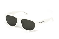 Thumbnail for Balenciaga Women's Sunglasses Rectangular Ivory Grey BB0164S-003 57