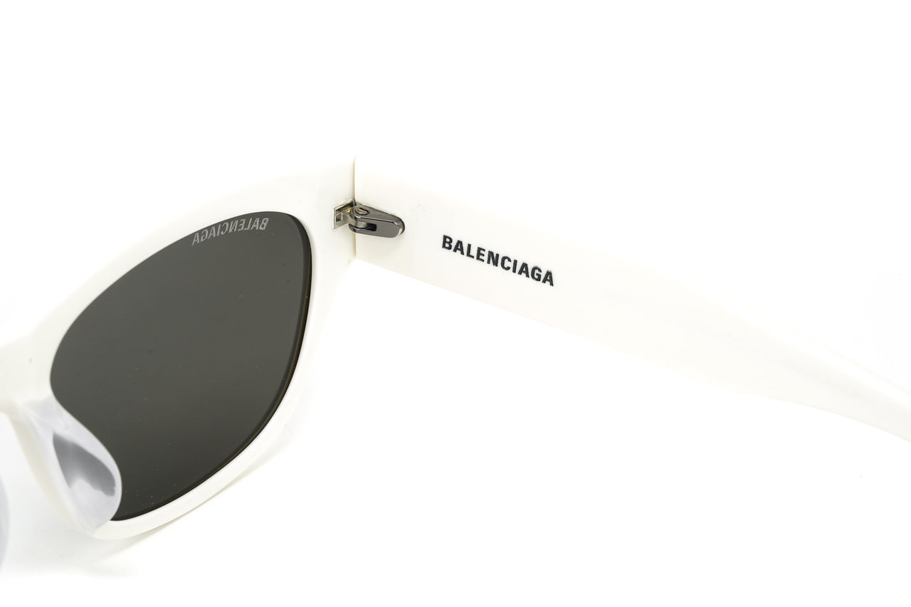 Balenciaga Women's Sunglasses Rectangular Ivory Grey BB0164S-003 57