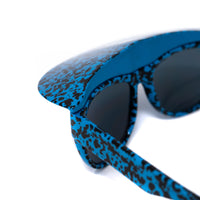 Thumbnail for Bernhard Willhelm Sunglasses Unisex Blue Visor Blue Mirror Lenses Cat 3