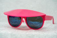 Thumbnail for Bernhard Willhelm Sunglasses Unisex Pink Visor Blue Mirror Lenses Cat 3