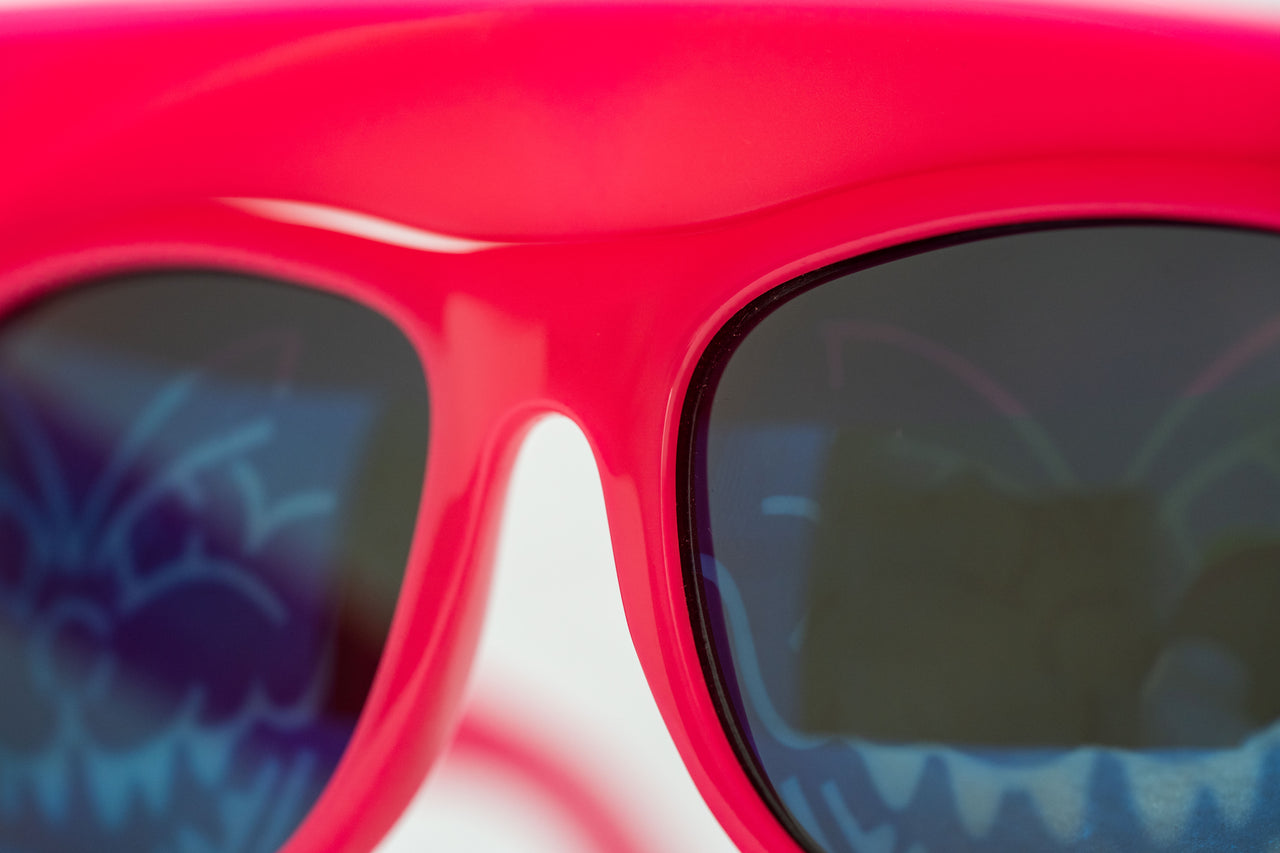 Bernard Willhelm Sunglasses Unisex Pink Visor Blue Mirror Lenses Cat 3