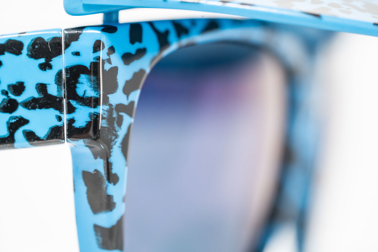 Bernhard Willhelm Sunglasses Unisex Blue Visor Blue Mirror Lenses Cat 3