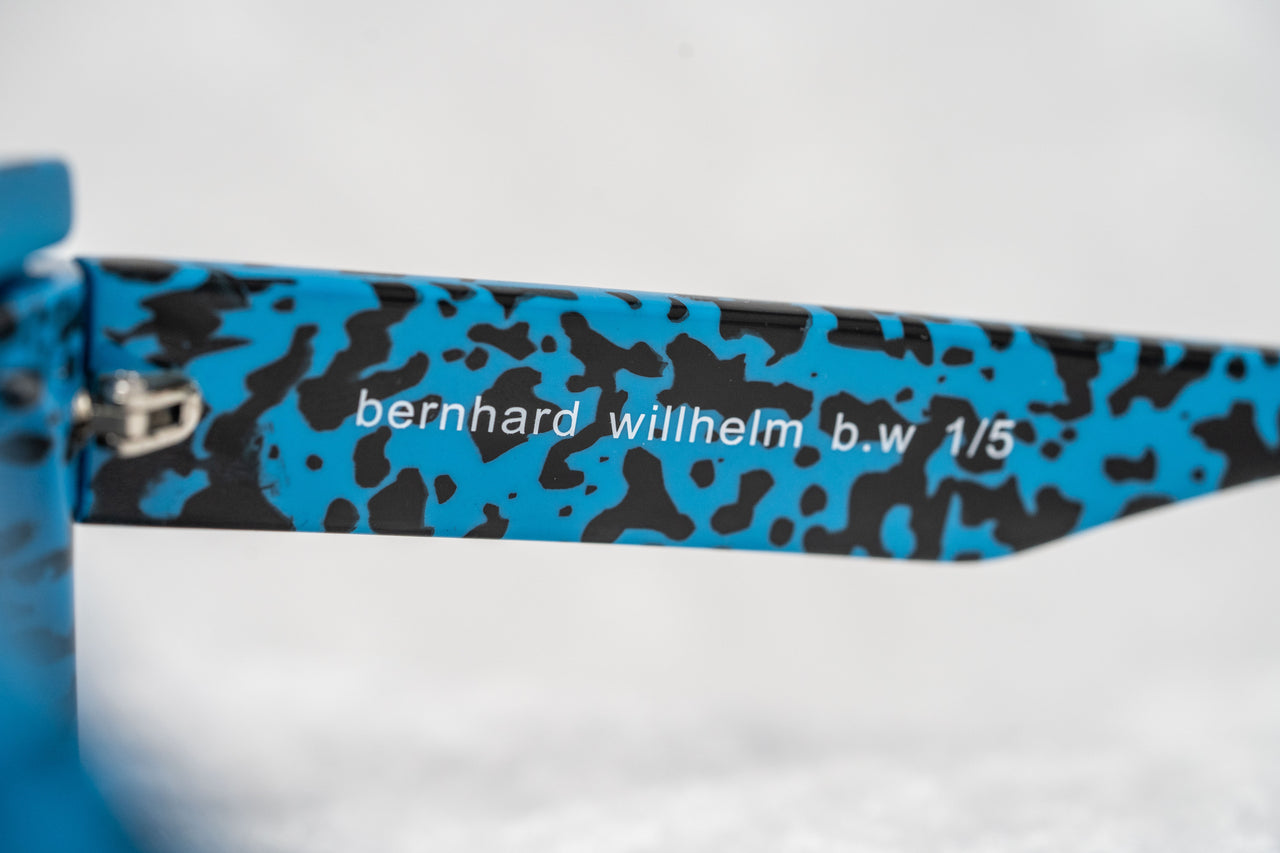 Bernhard Willhelm Sunglasses Unisex Blue Visor Blue Mirror Lenses Cat 3
