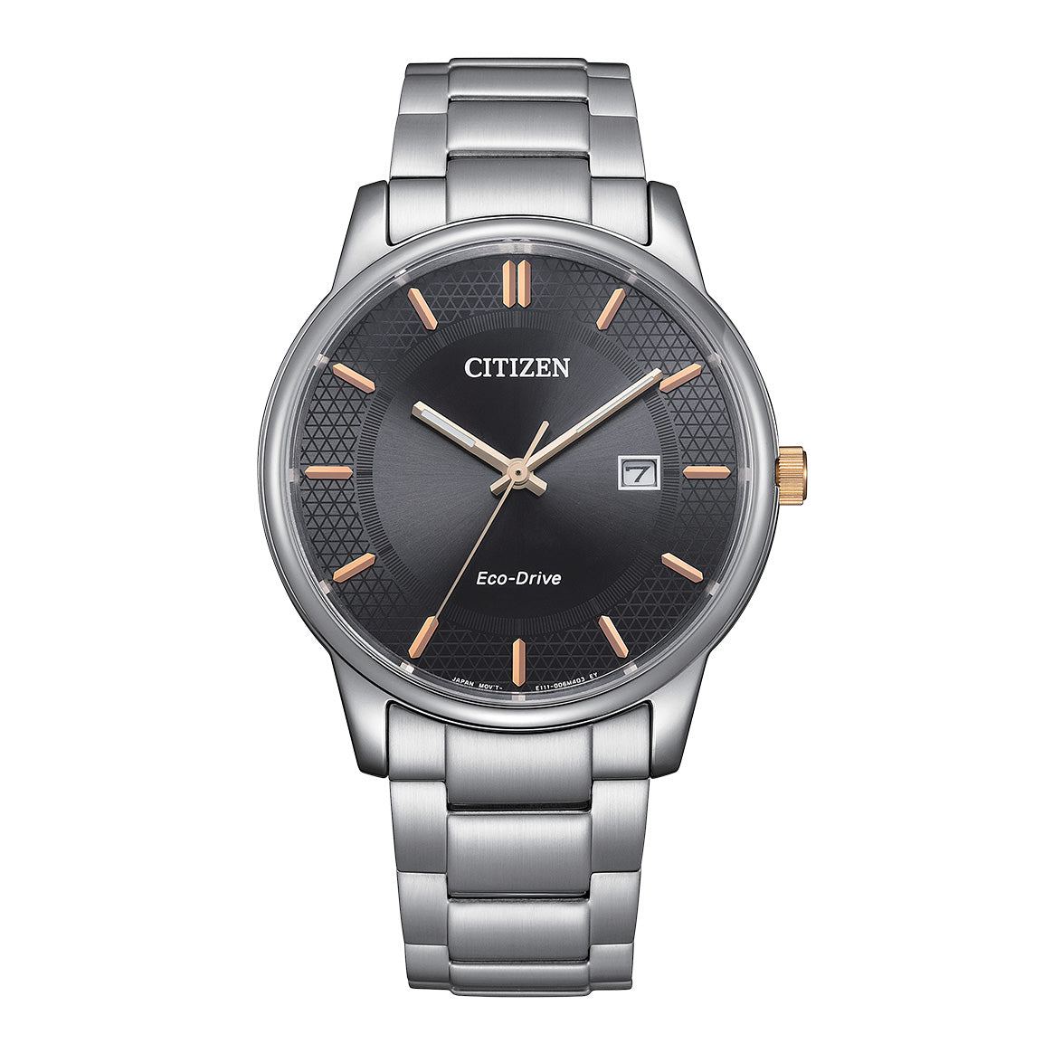 Citizen Eco-Drive Men's Watch 40mm Black Dial Stainless Steel