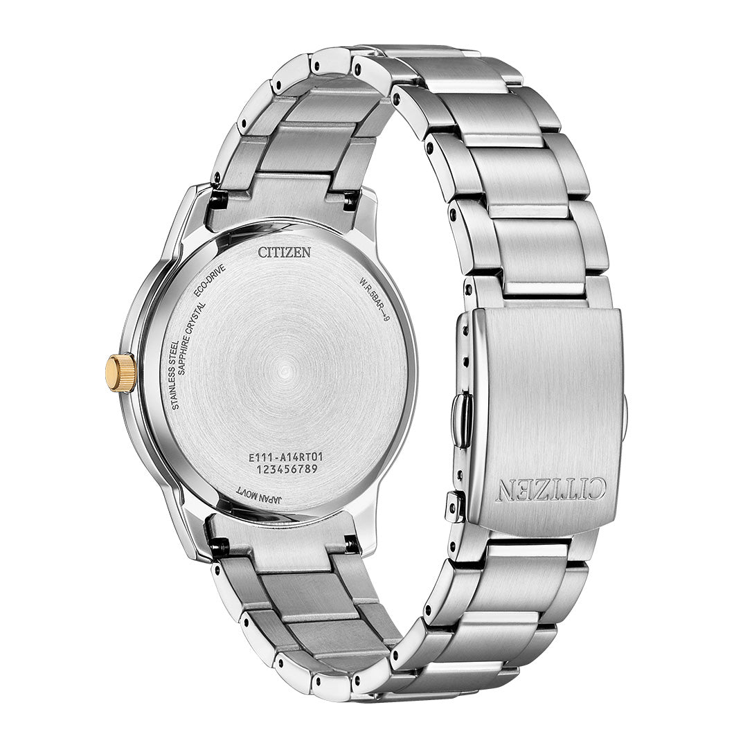 Citizen Eco-Drive Men's Watch 40mm Black Dial Stainless Steel