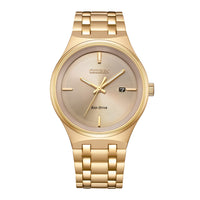 Thumbnail for Citizen Eco-Drive Men's Watch 40mm Champagne Dial Gold Steel