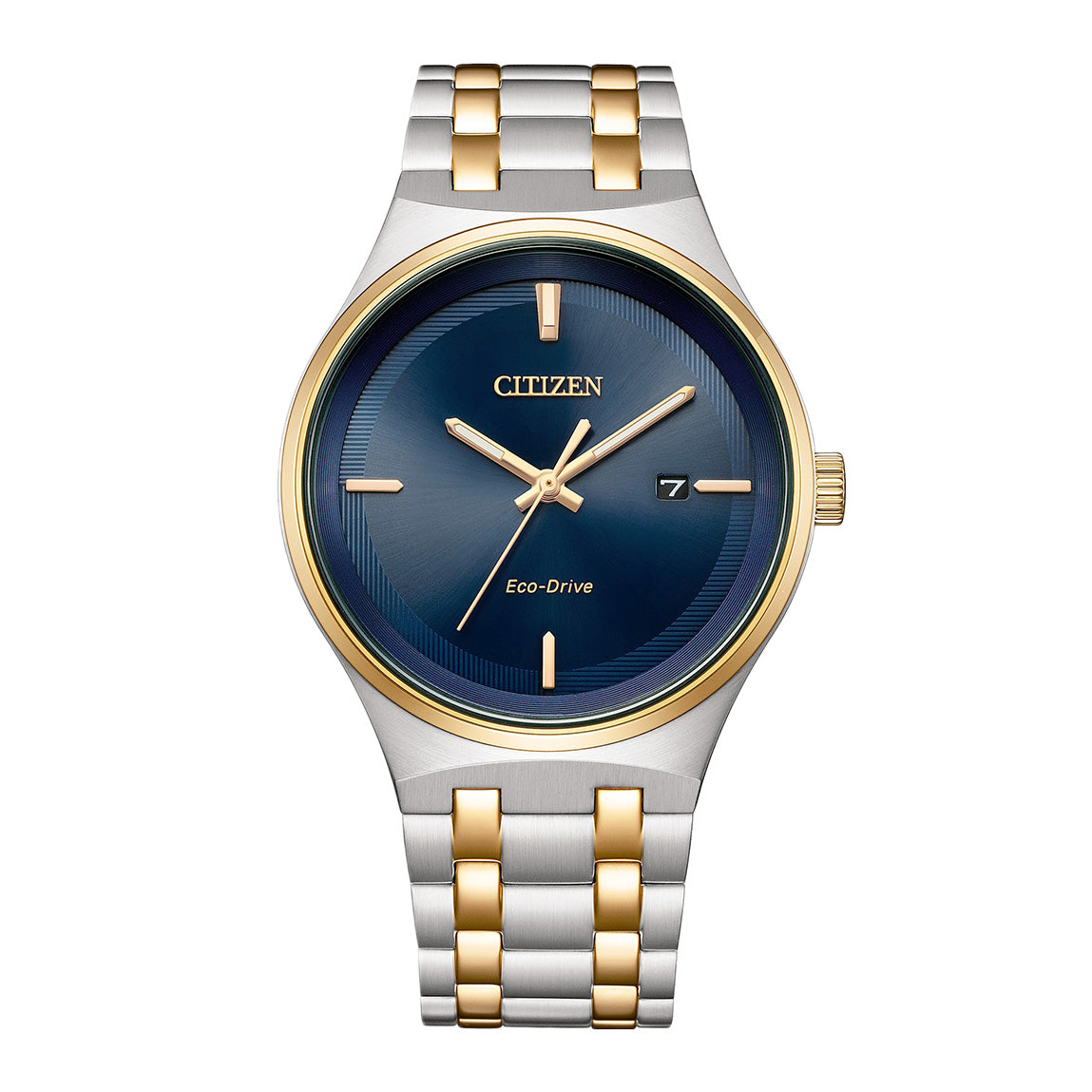 Citizen Axiom Men's Eco-Drive Watch 40mm Blue Dial Two-Tone