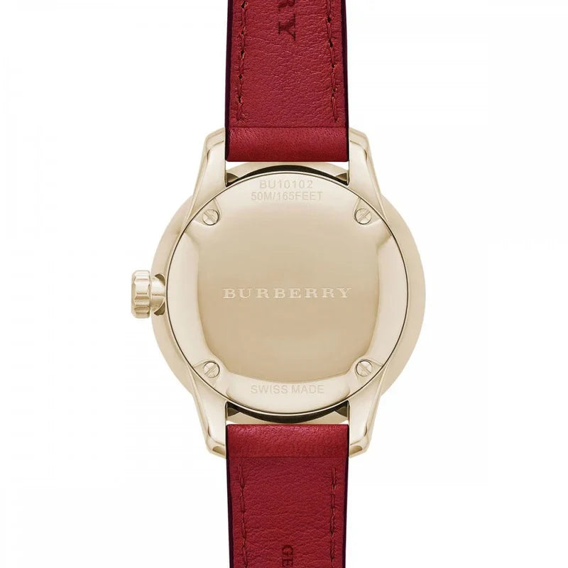 Burberry Ladies' Watch Classic Red Gold BU10102