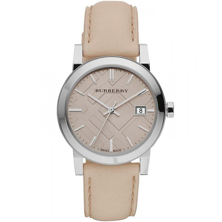 Burberry Ladies' Watch The City Check Neutral Silver BU9107