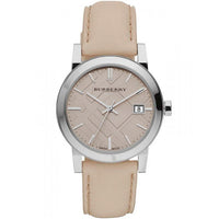 Thumbnail for Burberry Ladies' Watch The City Check Neutral Silver BU9107