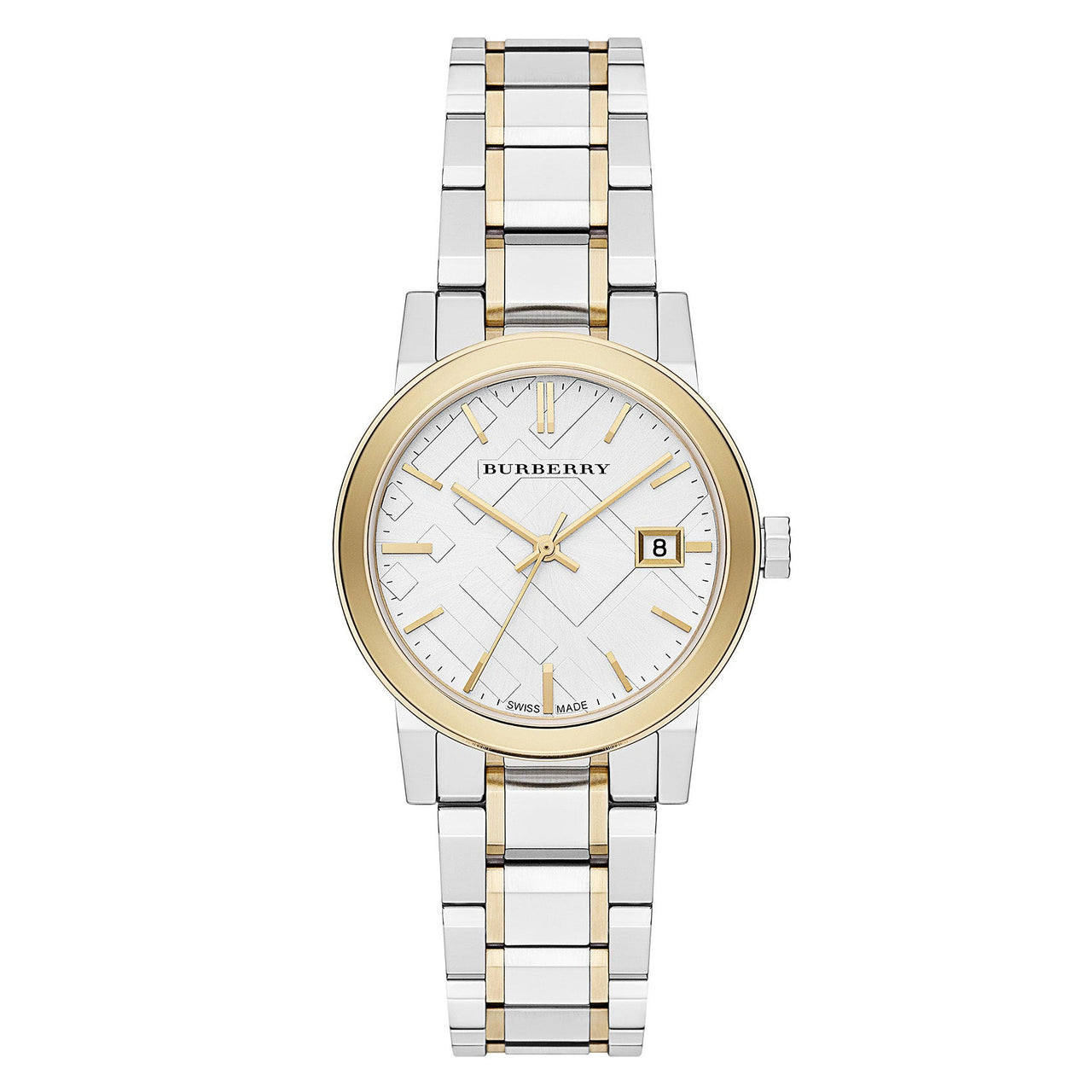 Burberry The City Ladies 34mm Two-Tone Yellow Gold Watch BU9115