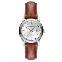 Thumbnail for Burberry Ladies' Watch The City Check Silver Brown BU9121