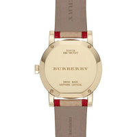 Thumbnail for Burberry Ladies' Watch The City Check Gold Red BU9139