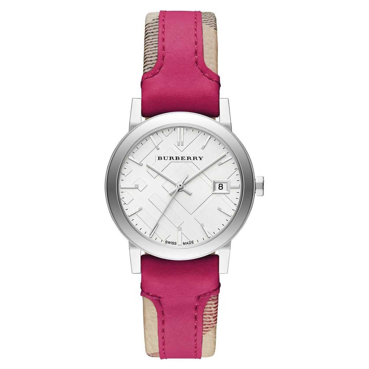 Burberry Ladies' Watch The City Haymarket Check Pink BU9149
