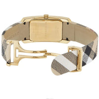 Thumbnail for Burberry Ladies Watch The Pioneer Check Yellow Gold BU9509