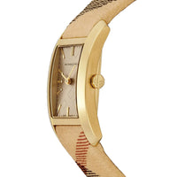 Thumbnail for Burberry Ladies Watch The Pioneer Check Yellow Gold BU9509