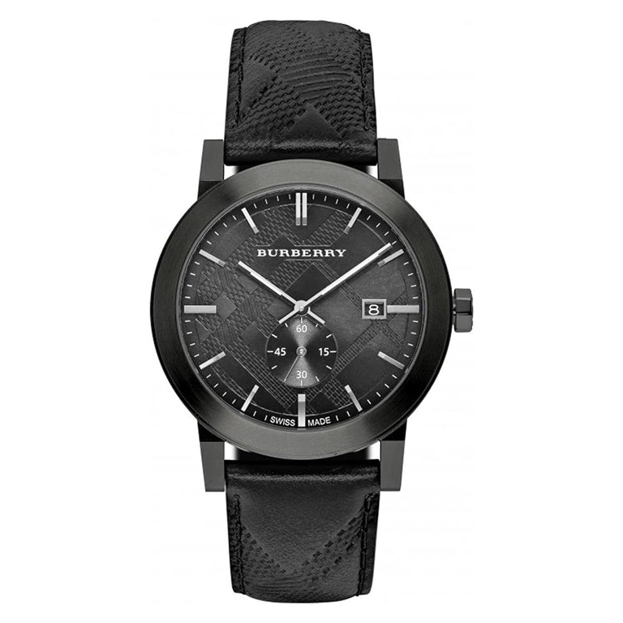 Burberry Men's Black The City Watch BU9906 | Leather Strap
