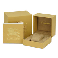 Thumbnail for Burberry Watch 34mm The City Check Stamped Yellow Gold PVD