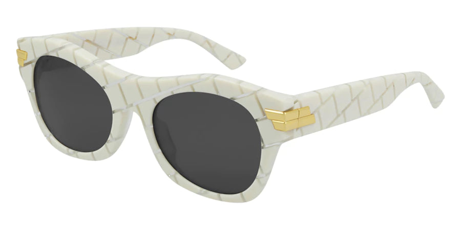 Bottega Veneta Unisex Sunglasses Classic Cubed White BV1103S-004 54