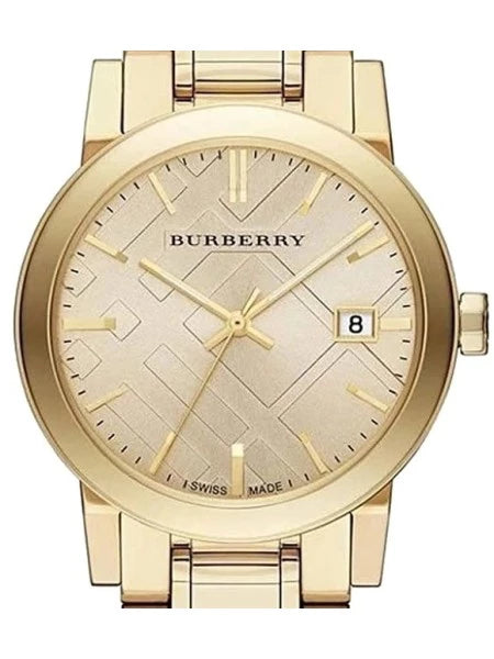 Burberry Ladies Watch The City 34mm Champagne Gold BU9134 Watches Crystals