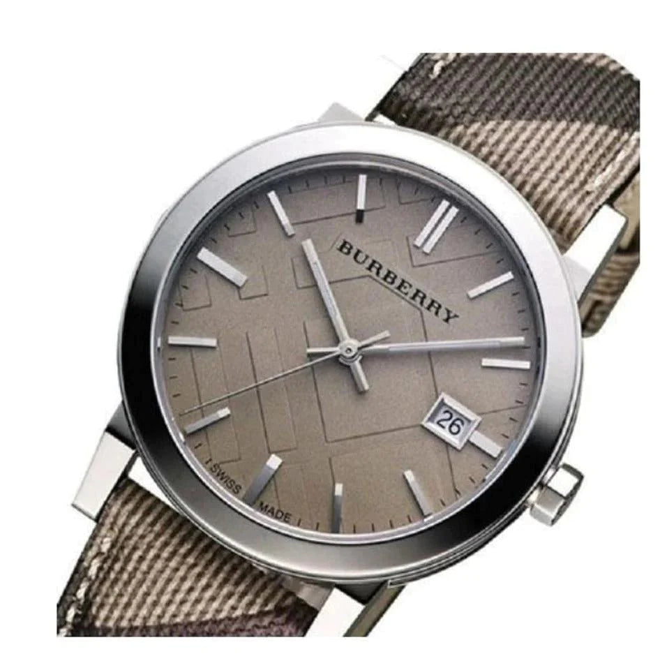 Burberry Ladies Watch The City Smoke Check Strap BU9118 Watches