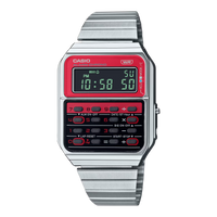 Thumbnail for Casio Unisex Digital Watch 43mm Vintage Calculator Red