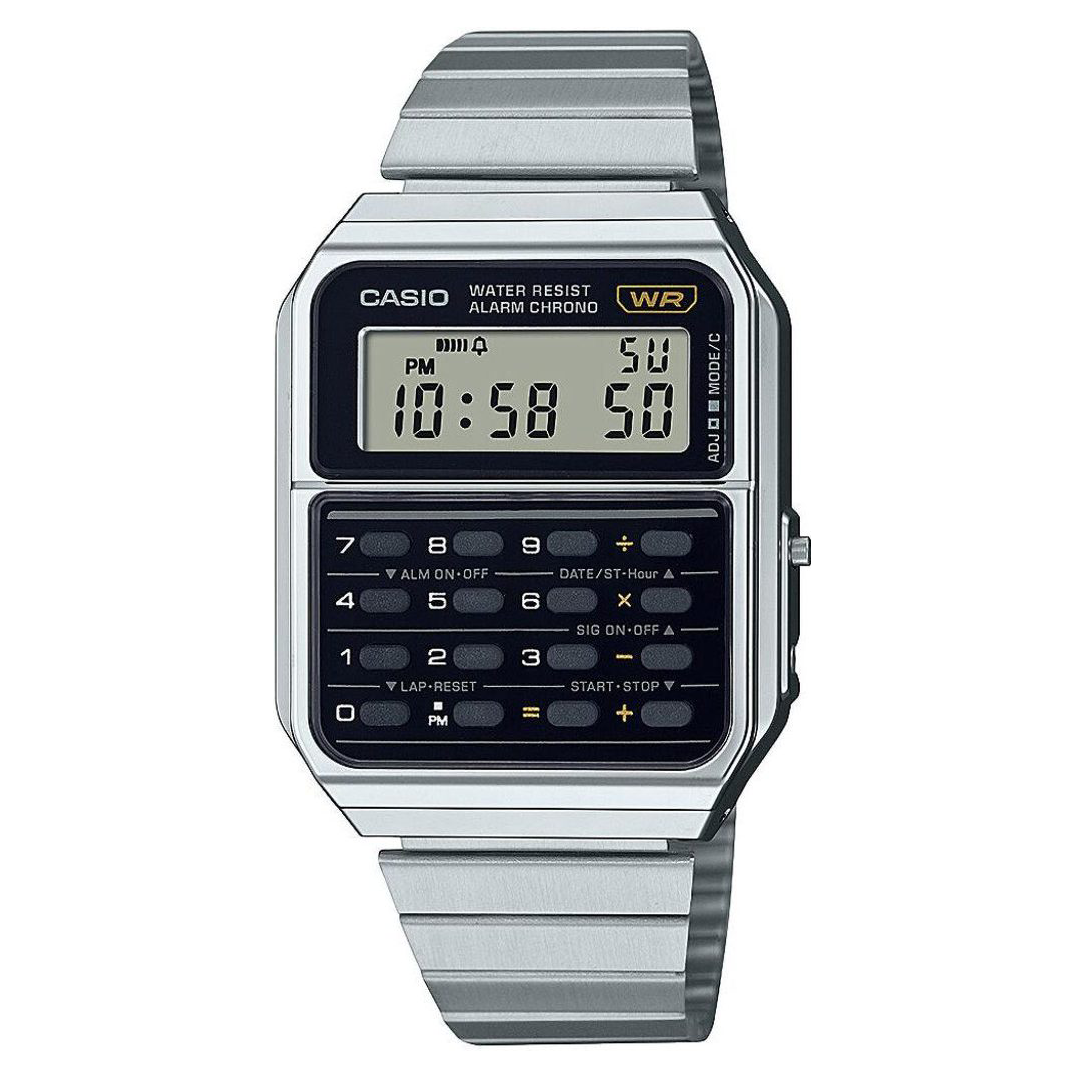 Silver calculator watch best sale