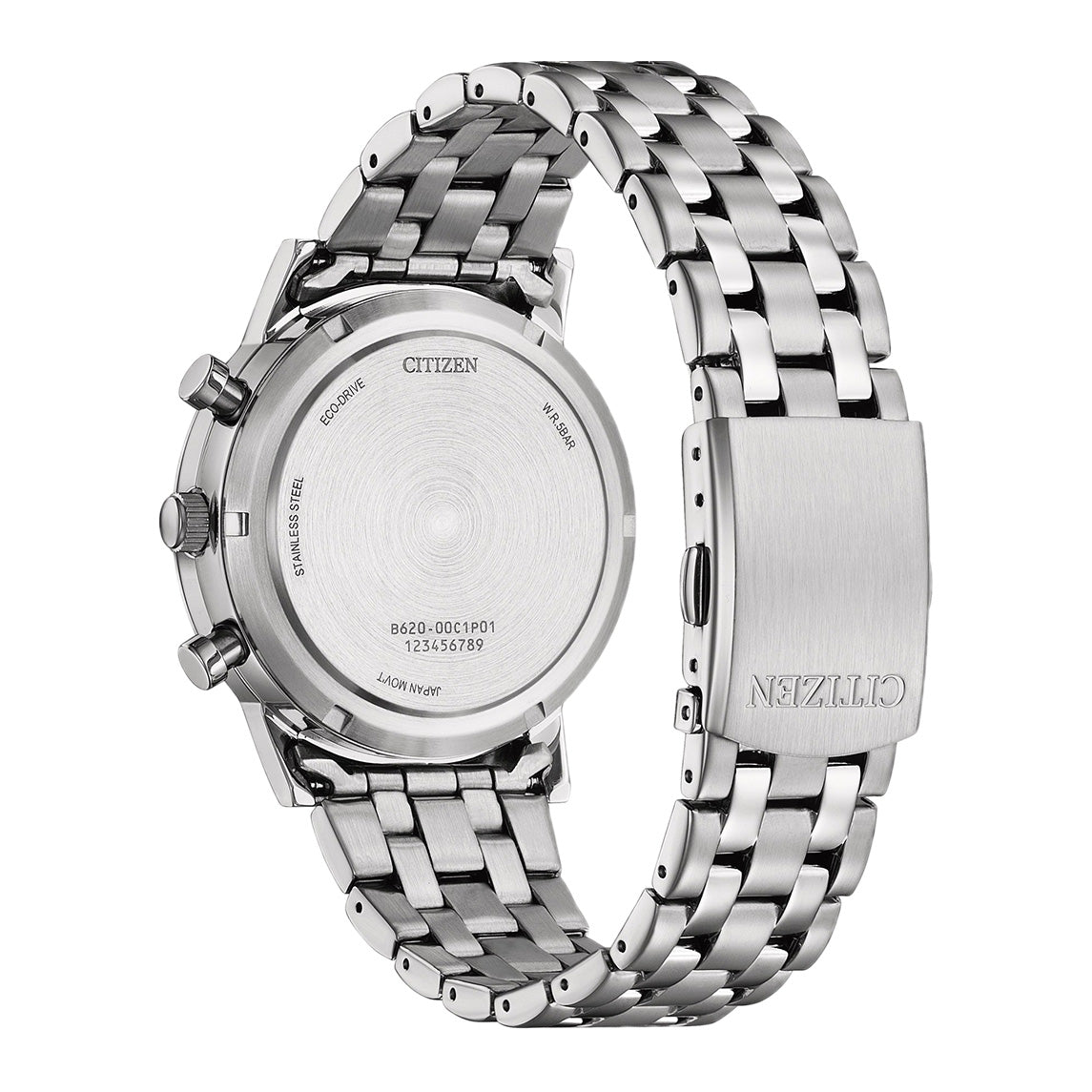 Citizen Eco-Drive Chronograph Men's Watch 42mm White Dial