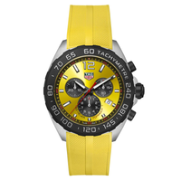 Thumbnail for Tag Heuer Watch Formula 1 Chronograph Yellow Rubber CAZ101AM.FT8054
