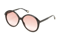 Thumbnail for Chloé Women's Sunglasses Oversized Round Brown/Orange CH0002S-001 58