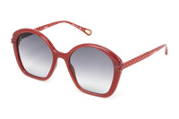 Thumbnail for Chloé Women's Sunglasses Billie Oversized Round Burgundy CH0003S-003 55