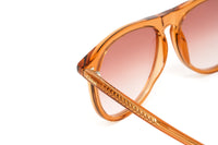 Thumbnail for Chloé Women's Sunglasses Esther Oversized Pilot Orange/Pink CH0009S-003 56