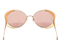 Thumbnail for Chloé Women's Sunglasses Gemma Oversized Round Butterfly Beige CH0024S-004 60
